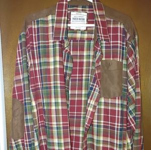 Mens plaid button down long sleeve